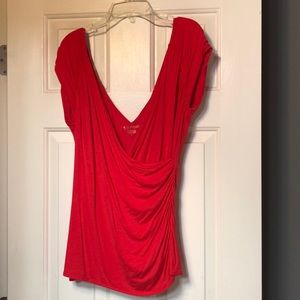 White House Black Market Red Blouse